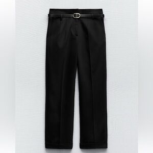Zara Straight Leg Pants with Pockets